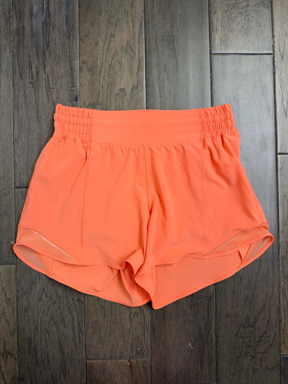 Lululemon Hotty Hot High-Rise Lined Short 4" Sunny Coral